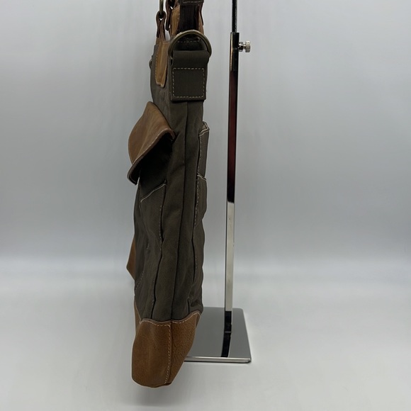 The Territory Ahead Canvas and Leather Shoulder Bag Brown/Tan - Picture 6 of 16